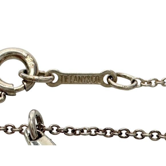 Tiffany & Co Elsa Peretti Small Teardrop Pendant Necklace Sterling Silver 16.5" - Picture 2 of 10